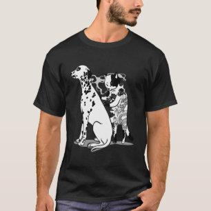 T-shirt Drôle Chat Et Chemise Chien Tatouage Artiste Chat 