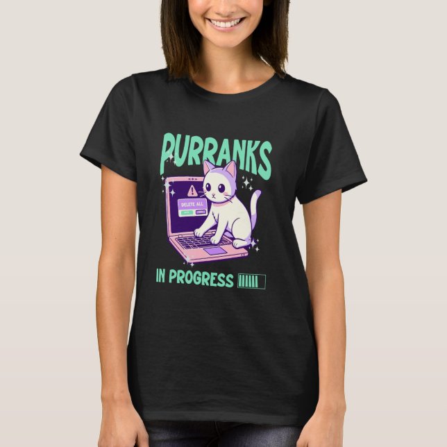 T-shirt drôle chat farce avril fool's day 2025 (Devant)