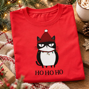 T-shirt Drôle Chat Grognon Catmas Humour Noël 