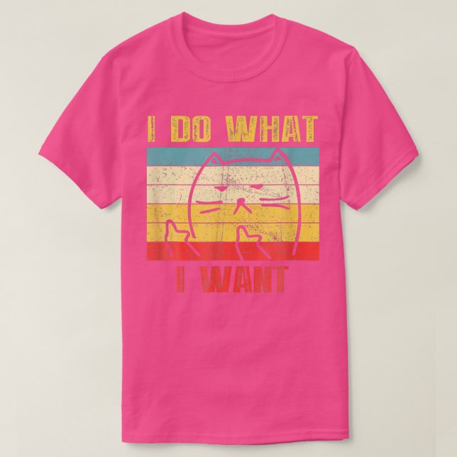 T-shirt Drôle Chat Je Fais Ce Que Je Veux Avec Mon Chat Vi (Design devant)