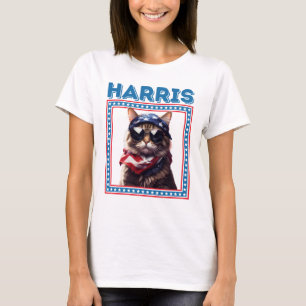 T-shirt Drôle Chat Ladies Harris
