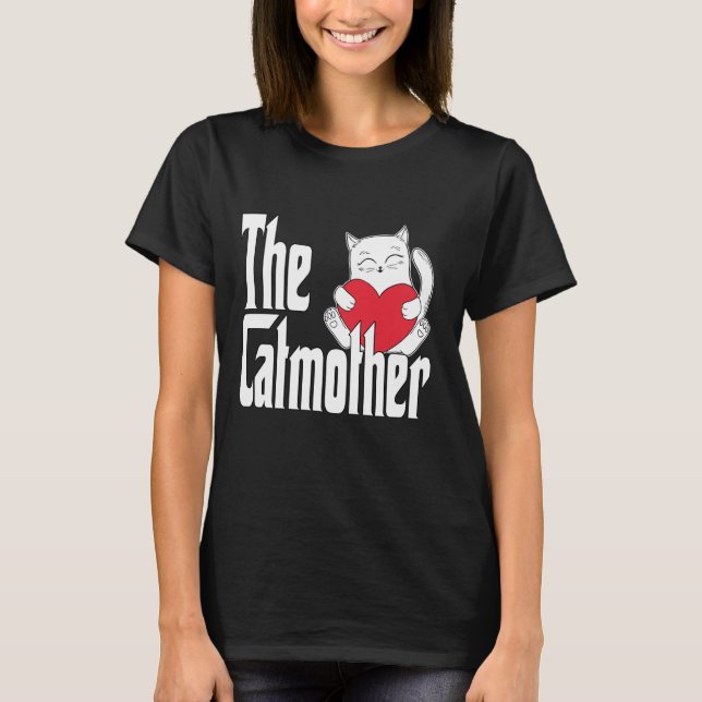 T-shirt Drôle Chat Maman Catmother Cute Chat Mère Kitty Mo (Devant)