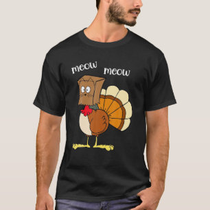 T-shirt Drôle chat Meow Turquie Faux chat Thanksgiving Fam