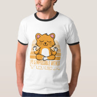Drôle chat mignon faisant du yoga.