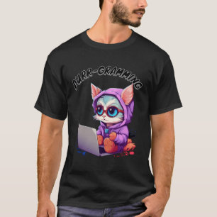 T-shirt Drôle Chat Pun Tech Savvy Kitten Programmation Pun