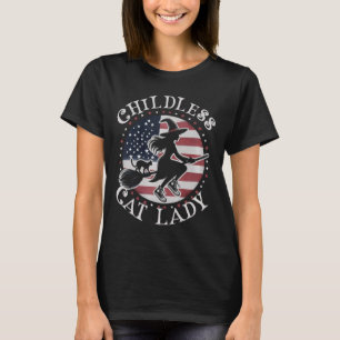 T-shirt Drôle Chat Sans Enfant Lady Wicked Sorcières Pour