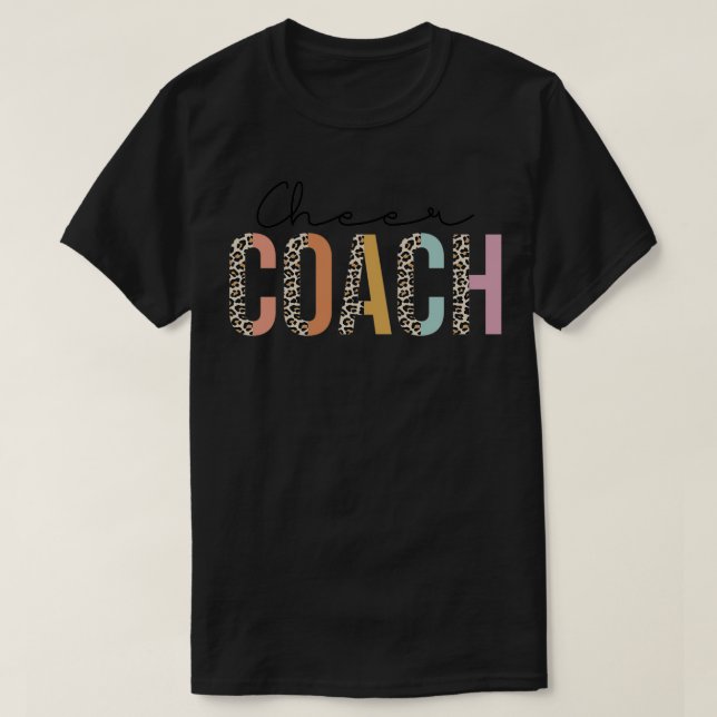 T-shirt Drôle Cheer Coach Cadeaux pour Coach Pom-pom girl  (Design devant)