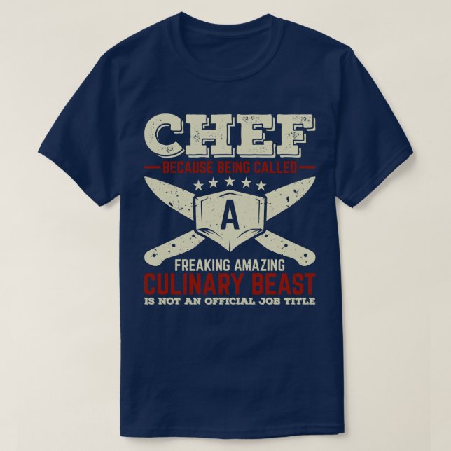 T-shirt Drôle Chef De Cuisine Cook Cadeau (Design devant)
