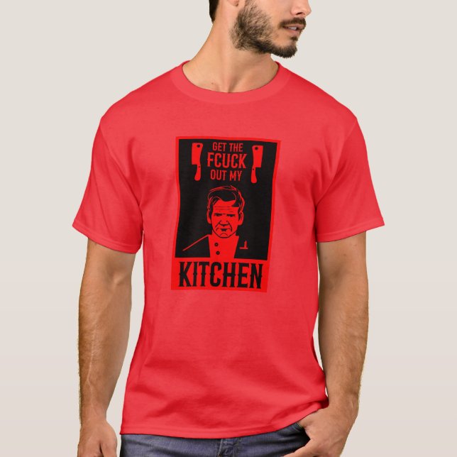 T-shirt Drôle Chef en colère (Devant)