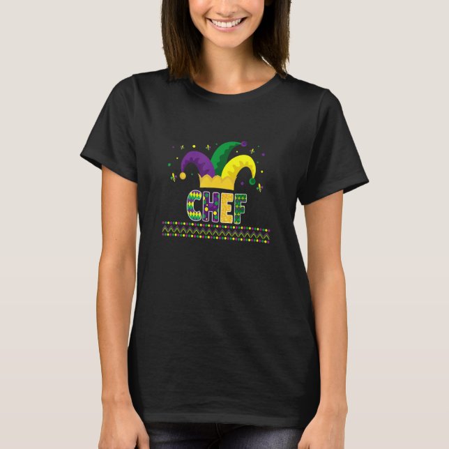 T-shirt Drôle Chef Mardigras Cute Chef (Devant)