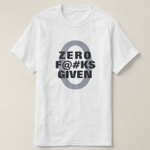 T-shirt Drôle chemises "Zéro ... données"