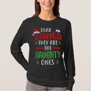 T-shirt Drôle Cher Père Noël Ce sont les Maudits Noël