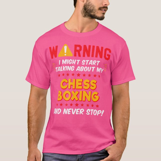 T-shirt Drôle Chess Boxer Chess Boxer Plaisanterie (Devant)