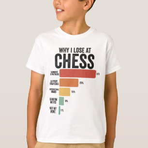 T-shirt Drôle Chess Sport Pourquoi Je Perds À Chess Game R