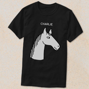 T-shirt Drôle Cheval Personnalisé