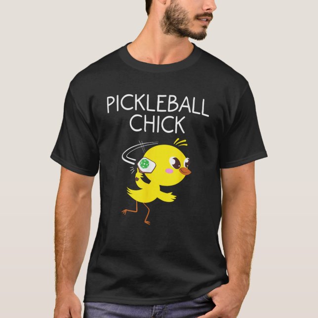 T-shirt Drôle Chick Pickleball Cadeau Pour Femmes Cool Pic (Devant)