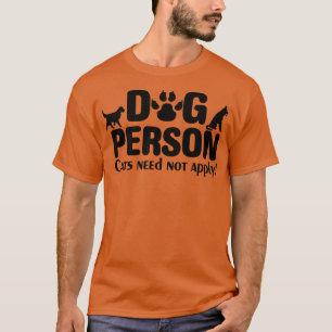 T-shirt Drôle Chien Amant Chien Personne Chats Ne Doit Pas