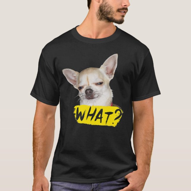 T-shirt Drôle Chien Avec Dire Ce Chihuahua Chien (Devant)