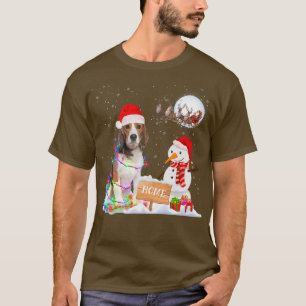 T-shirt Drôle chien Beagle Joyeux Noël fête Famille Matc
