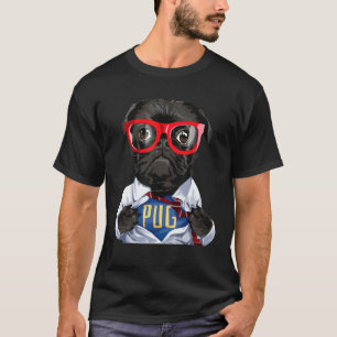T-shirt Drôle Chien Carlin Pitpull Retro Style Vintage Lov