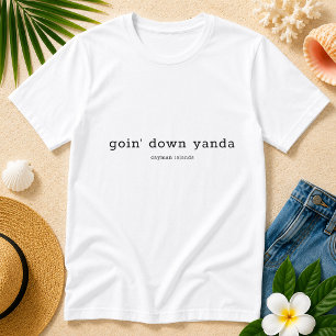 T-shirt Drôle Chien Caymanien Dialect Mange Ya Suppa