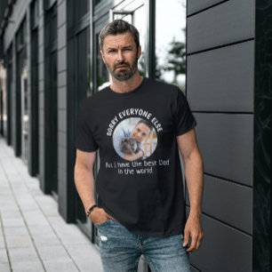 T-shirt Drôle chien Citation Fête des pères Photo personna