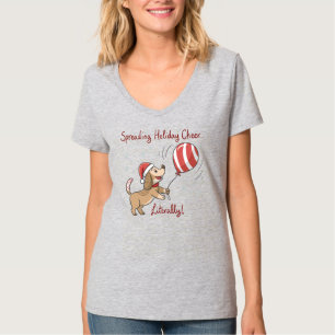 T-shirt Drôle chien de Noël - Spreading Holiday Cheval