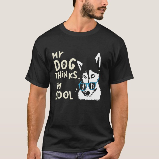 T-shirt Drôle Chien disant Chien Propriétaire Chien Chiens (Devant)