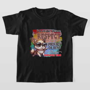 T-shirt Drôle chien éveillé mot d'art garçons