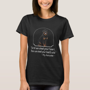 T-shirt Drôle Chien mignon Cadeau Hommes Femmes Rottweiler