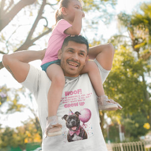 T-shirt Drôle Chien Personnalisé Anniversaire Papa
