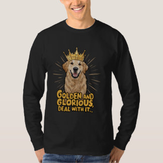 T-shirt drôle chien sarcastique doré drôle dire pour humor
