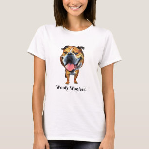 T-shirt Drôle chienne de Bulldog