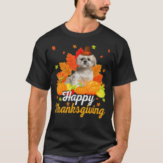 T-shirt Drôle Chih Tzu Chien Dons Bons thanksgivings