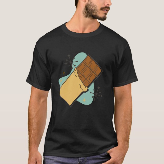 T-shirt Drôle Chocolate Bar Comic Art pour Hommes Femmes E (Devant)