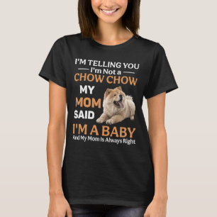 T-shirt Drôle Chow Chow Chien