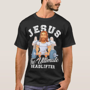 T-shirt Drôle chrétien dimanche Messe Bodybuilder Gym Jesu