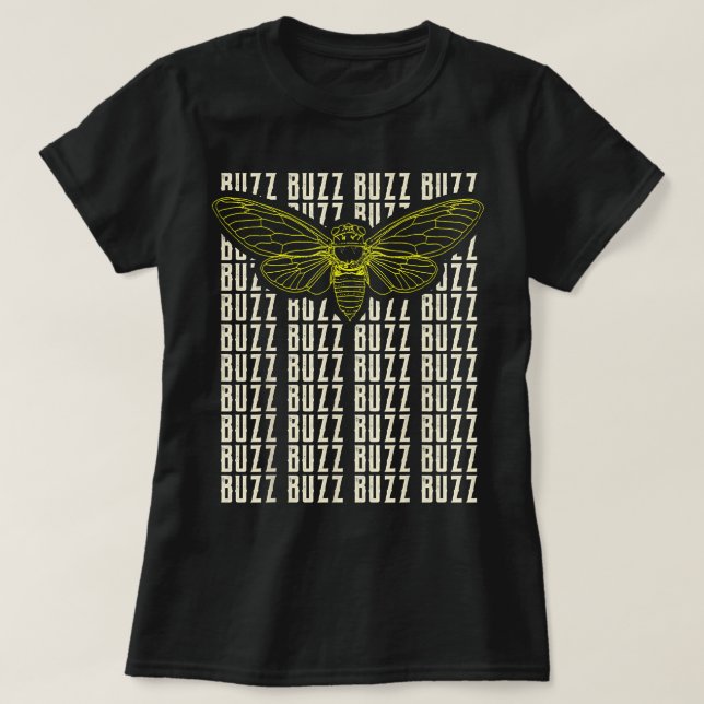 T-shirt Drôle Cicada Enchauffer Brood X Chanson De Mon Peu (Design devant)
