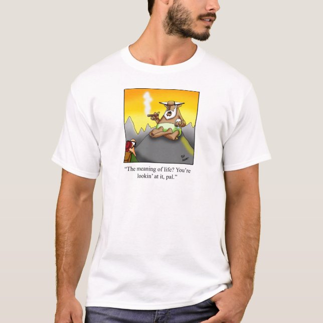 T-shirt Drôle Cigar Wise Man Cartoon Cadeaux! (Devant)