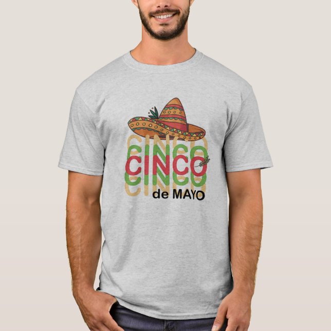 T-shirt Drôle Cinco de Drinko Cinco de Mayo Boire (Devant)