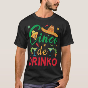 T-shirt Drôle Cinco de Drinko Cinco de Mayo Cadeau Boire