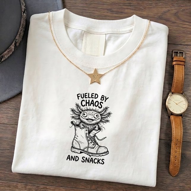 T-shirt drôle citation Axolotl Chaos (Créateur téléchargé)