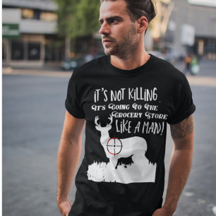 T-shirt Drôle Citation Chasse De Cerfs Hommes Sports Extér