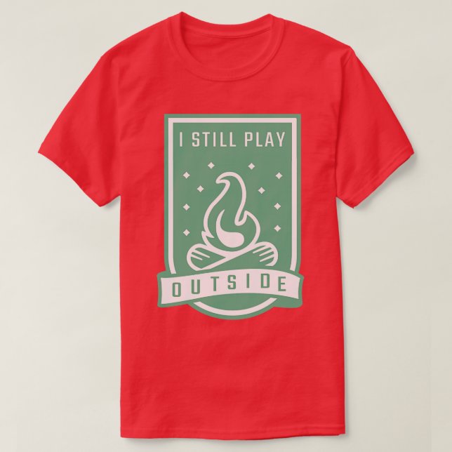 T-shirt Drôle Citation de camping cadeau de vacances (Design devant)