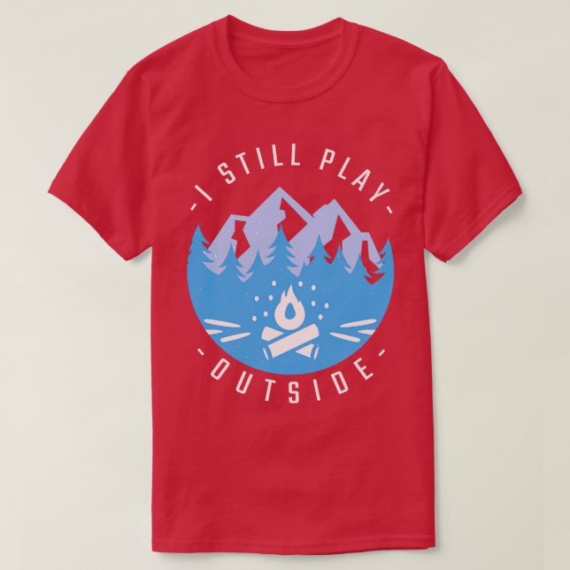 T-shirt Drôle Citation de camping Don de vacances 2 (Design devant)