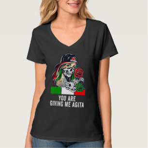 T-shirt Drôle Citation Italienne Vous Me Donnez Agita Tee