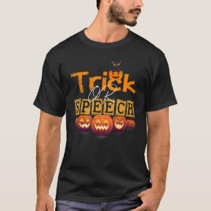 T-shirt Drôle Citation SLP Trick Ou Thérapie De La Voix Ha