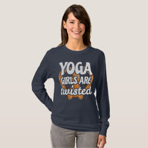 T-shirt Drôle Citation Yoga Cadeau Yoga Les filles sont Tw