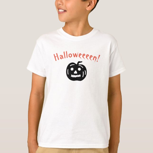 T-shirt Drôle Citrouille Déplaisant Halloween (Devant)