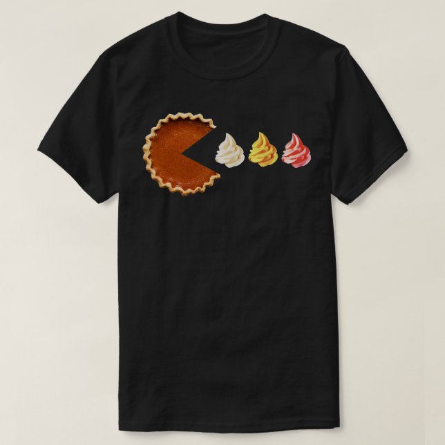T-shirt Drôle Citrouille Pie Thanksgiving Pour Hommes Femm (Design devant)